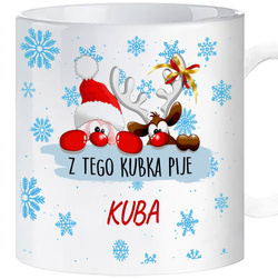 KUBEK ŚWIĘTA MIKOŁAJ GWIAZDKA PREZENT MIKOŁAJKI BOŻE NARODZENIE WŁASNE IMIĘ