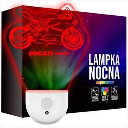 Lampka Nocna LED dla Dzieci DUCATI 899 MOTOR do kontaktu gniazdka CZUJNIK