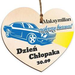 DZIEŃ CHŁOPAKA Zawieszka do auta prezent SERCE