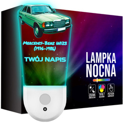 Lampka Nocna LED dla Dziecka auto Mercedes-Benz kontaktu gniazdka CZUJNIK