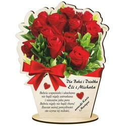 PREZENT NA DZIEŃ BABCI DZIADKA UPOMINEK DLA DZIADKÓW KWIATEK