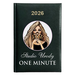 KALENDARZ KSIĄŻKOWY A5 dzienny 2026 ROK TERMINARZ NOTATNIK KOSMETYCZKA