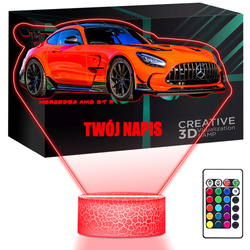 LAMPKA NOCNA LED 3D Samochód Mercedes prezent dziecka URODZINY statuetka