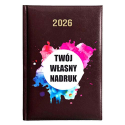 KALENDARZ FIRMOWY Z NADRUKIEM LOGO A5 dzienny 2026 TERMINARZ NOTATNIK