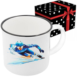 KUBEK SPORTOWY NAGRODA DLA ŁYŻWIARZA ŁYŻWIARSTWO SZYBKIE SHORT TRACK ŁYŻWY