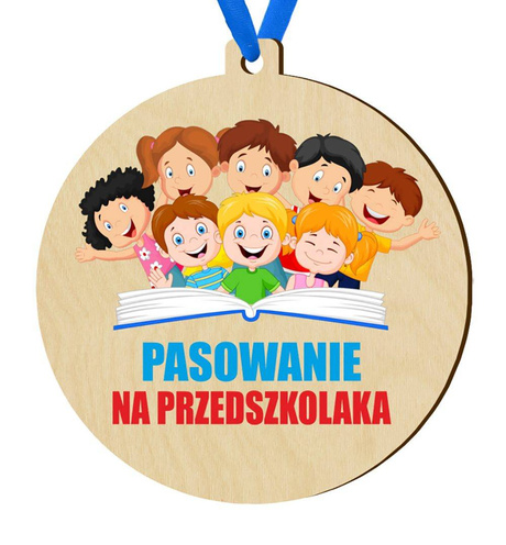 Medal pasowanie ucznia przedszkolaka dzień prezent