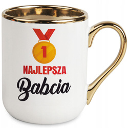 KUBEK 330ml JEJ WYSOKOŚĆ BABCIA NA PREZENT NA DZIEŃ BABCI NA HERBATĘ KAWĘ