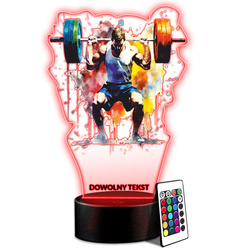 NAGRODA STATUETKA DLA SZTANGISTY CIĘŻARY CIĘŻARÓW WEIGHTLIFTING SZTANGISTA