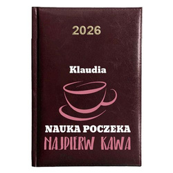 KALENDARZ KSIĄŻKOWY A5 dzienny 2026 ROK TERMINARZ NOTATNIK KOREPETYTOR