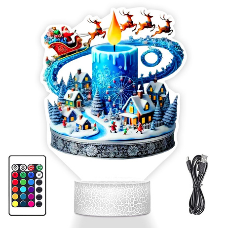 LAMPKA NOCNA LED 3D SZOPKA BOŻE NARODZENIE prezent dla dziecka NA ŚWIĘTA