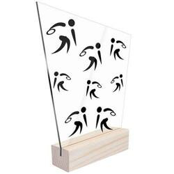 Statuetka sportowa nagroda rzut dyskiem dla zawodnika lekkoatletyka