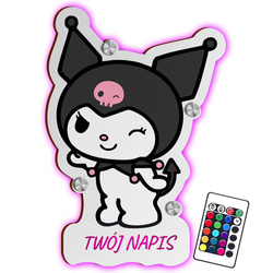 LAMPKA NOCNA LED Kuromi Hello Kitty prezent DLA DZIECKA NA ŚCIANĘ UPOMINEK