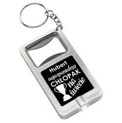 Dzień CHŁOPAKA prezent BRELOK LATARKA NA PIWO