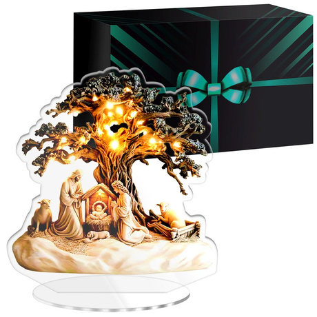 SZOPKA BOŻE NARODZENIE OZDOBA STROIK CHOINKA PREZENT NA ŚWIĘTA GWIAZDKĘ