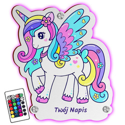 LAMPKA NOCNA LED Jednorożec Koń prezent DLA DZIECKA NA ŚCIANĘ UPOMINEK