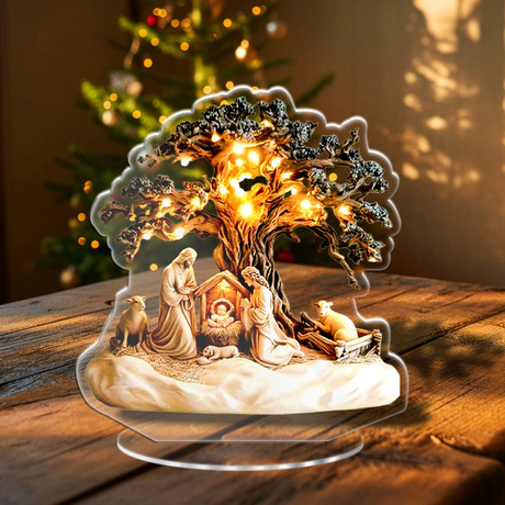 SZOPKA BOŻE NARODZENIE OZDOBA STROIK CHOINKA PREZENT NA ŚWIĘTA GWIAZDKĘ