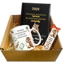 ZESTAW DZIEŃ NAUCZYCIELA WYCHOWAWCY KALENDARZ KUBEK ZAKŁADKA podziękowanie