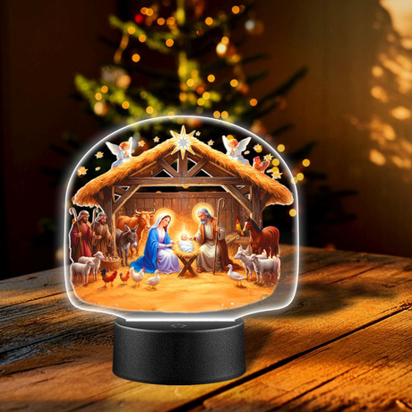 SZOPKA BOŻE NARODZENIE OZDOBA STROIK CHOINKA PREZENT NA ŚWIĘTA GWIAZDKĘ