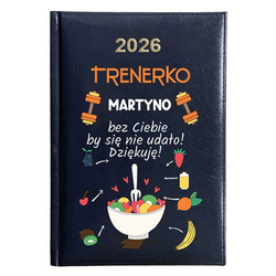 KALENDARZ KSIĄŻKOWY A5 dzienny 2026 ROK TERMINARZ NOTATNIK TRENER DIETETYK
