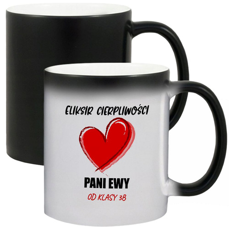 KUBEK NA DZIEŃ NAUCZIELA Z NADRUKIEM PERSONALIZOWANY PREZENT OD KLASY WZORY Z IMIENIEM