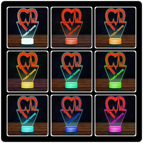 LAMPKA NOCNA LED 3D Służba Zdrowia dla Lekarza prezent dla dziecka URODZINY statuetka + pilot