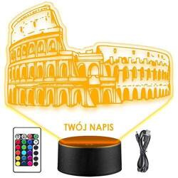 LAMPKA NOCNA KOLOSEUM AMFITEATR 3D + PILOT prezent URODZINY statuetka