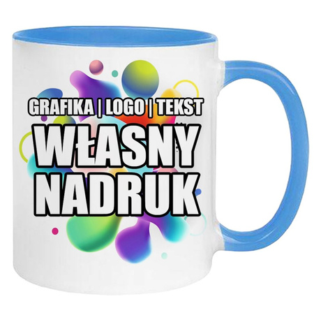 KUBEK FOTO LOGO FIRMOWE PREZENT Z WŁASNYM NADRUKIEM ZDJĘCIE URODZINY NAPISY
