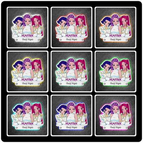 LAMPKA NOCNA LED Huntrix Łowczynie Demonów prezent DLA DZIECKA NA ŚCIANĘ