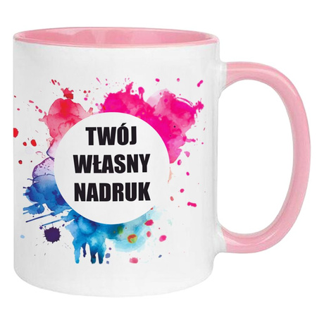 KUBEK FOTO LOGO FIRMOWE PREZENT Z WŁASNYM NADRUKIEM ZDJĘCIE URODZINY NAPISY