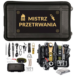 ZESTAW NIEZBĘDNIK SURVIVALOWY prezent dla mężczyzny taty na święta 18-99