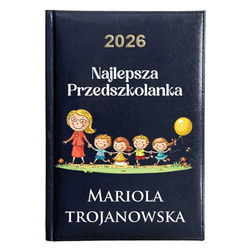 KALENDARZ KSIĄŻKOWY A5 dzienny 2026 ROK TERMINARZ NOTATNIK PRZEDSZKOLANKA