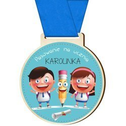 Medal pasowanie ucznia przedszkolaka dzień prezent