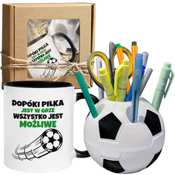 PREZENT DZIECKA URODZINY PIŁKARZA PIŁKA MIKOŁAJKI KUBEK PRZYBORNIK MIKOŁAJ