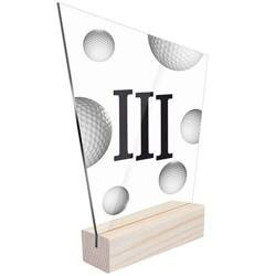 3 miejsce Statuetka sportowa nagroda golf dla golfisty drużyny drużyna