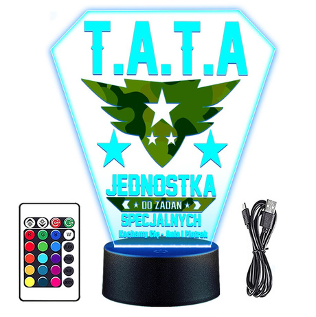 Prezent NA DZIEŃ TATY OJCA TATA teścia mężczyzny LAMPKA NOCNA pamiątka