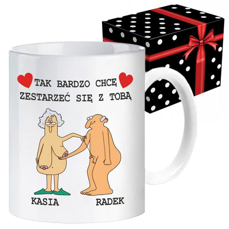 Prezent na Walentynki KUBEK dla żony męża chłopaka niego NIEJ tak bardzo