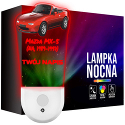 Lampka Nocna LED dla Dziecka auto Mazda MX-5 kontaktu gniazdka CZUJNIK