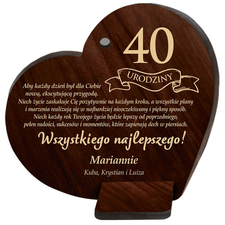 OBRAZEK PAMIĄTKA PREZENT NA URODZINY 18 20 25 30 35 45 50 55 60 65 70 75 80 85 90
