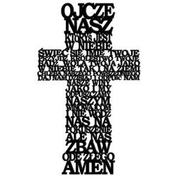 Pamiątka Komunii Świętej Komunia KRZYŻ OJCZE NASZ