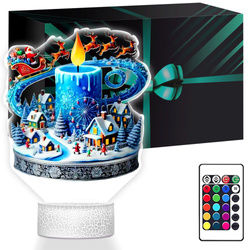 LAMPKA NOCNA LED 3D SZOPKA BOŻE NARODZENIE prezent dla dziecka NA ŚWIĘTA