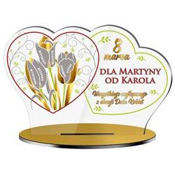 STATUETKA DZIEŃ KOBIET PREZENT SERCE 8 MARCA