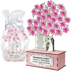 PREZENT NA 25 ROCZNICĘ ŚLUBU JUBILEUSZ SREBRNE GODY PAMIĄTKA 25-lecie ślubu