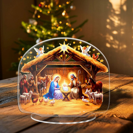 SZOPKA BOŻE NARODZENIE OZDOBA STROIK CHOINKA PREZENT NA ŚWIĘTA GWIAZDKĘ