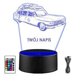 LAMPKA NOCNA LED SAMOCHÓD AUTO AUTKO 3D + PILOT prezent URODZINY statuetka