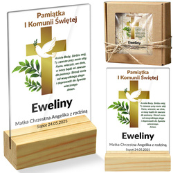 PAMIĄTKA PIERWSZEJ KOMUNII ŚWIĘTEJ STATUETKA PREZENT KOMUNIĘ ŚWIĘTĄ OBRAZEK