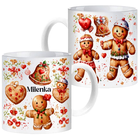 Kubek Prezent Świąteczny Mikołajki Kubki na Święta Gwiazdkę Mikołaja WŁASNE IMIĘ