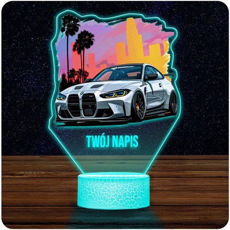 LAMPKA NOCNA LED BMW M3 M4 CS Competition G82 prezent dziecka URODZINY