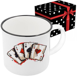 KUBEK SPORTOWY NAGRODA DLA POKERZYSTY POKER KARTY KARCIARSTWO KARCIARZA