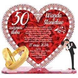 PREZENT ROCZNICA ŚLUBU JUBILEUSZ 25 30 35 40 45 50 55 STATUETKA