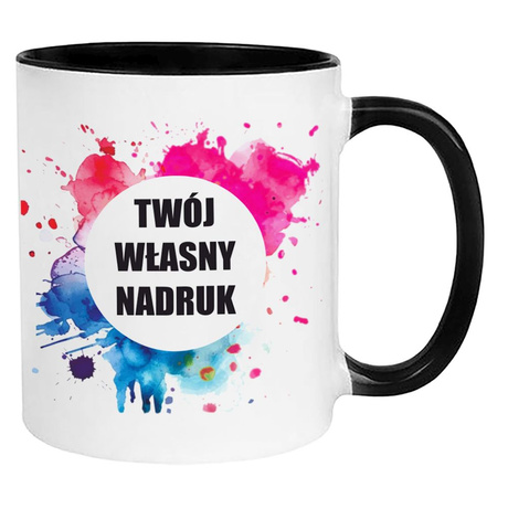 KUBEK FOTO LOGO FIRMOWE PREZENT Z WŁASNYM NADRUKIEM ZDJĘCIE URODZINY NAPISY